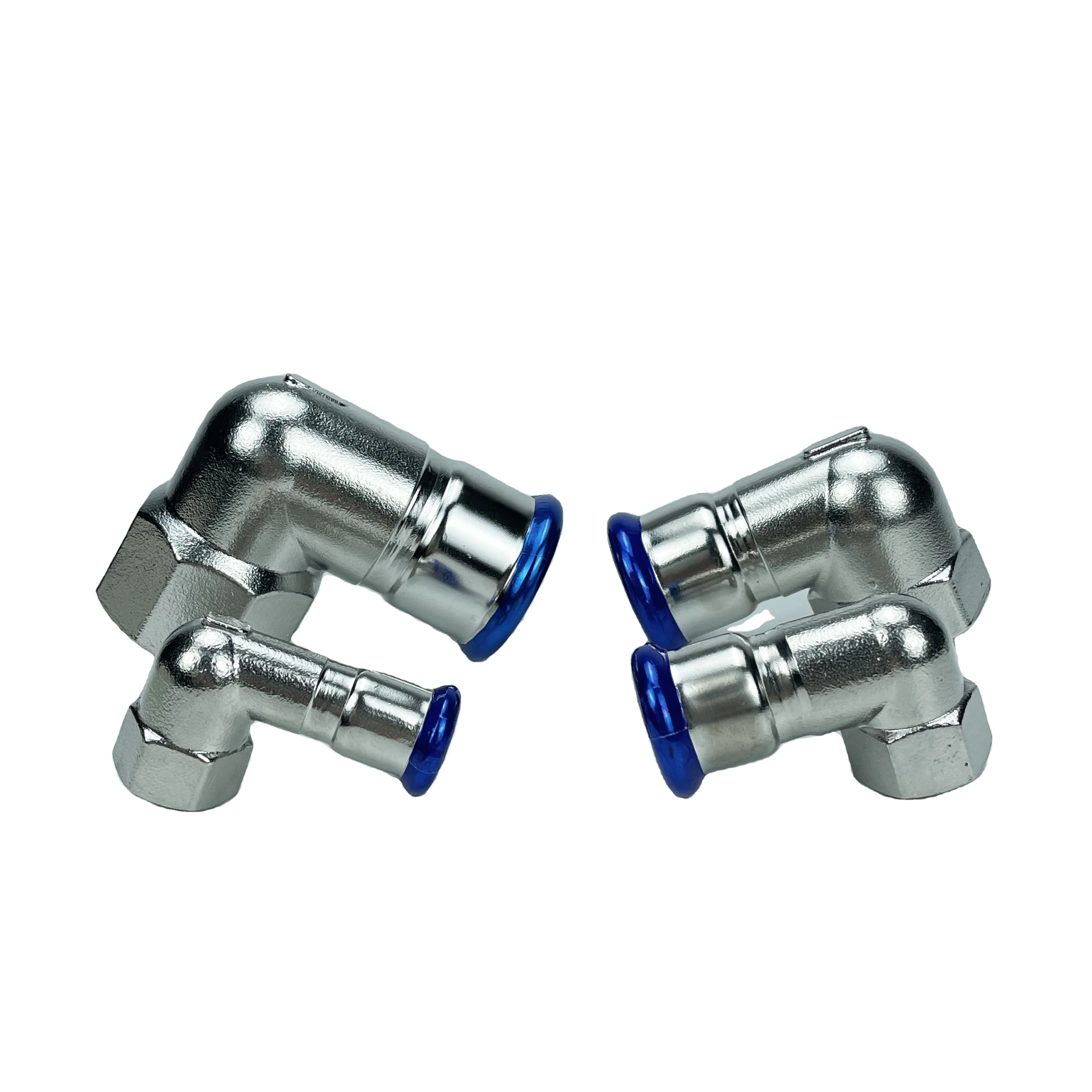 DVGW 304 316L superior quality M typeV Type profile stainless steel press fitting 90 degree Female Elbow