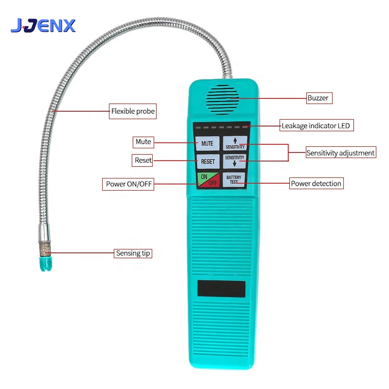 Hot selling handheld electronic leak detector refrigerant leak testing tool for gas freon refrigerant gas Halogen gas