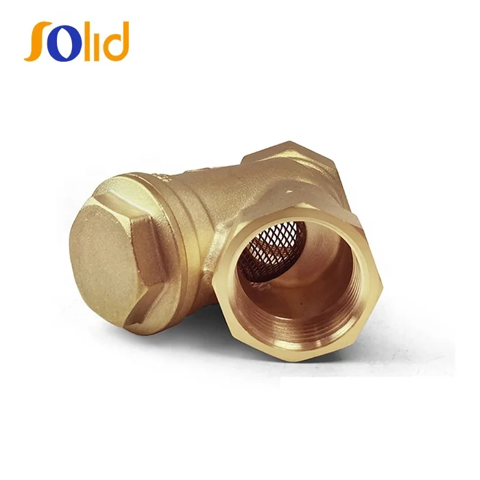 Yellow Brass Y Type Strainer Filter