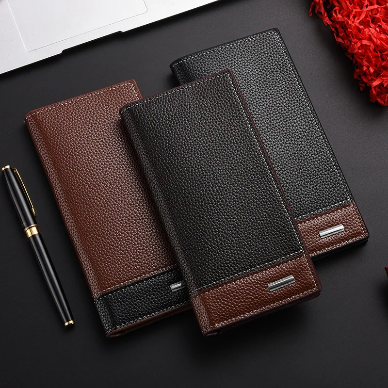 Fashion Designer Long Card Holder Cash Wallets Purse for Men Free Shipping in Guangdong