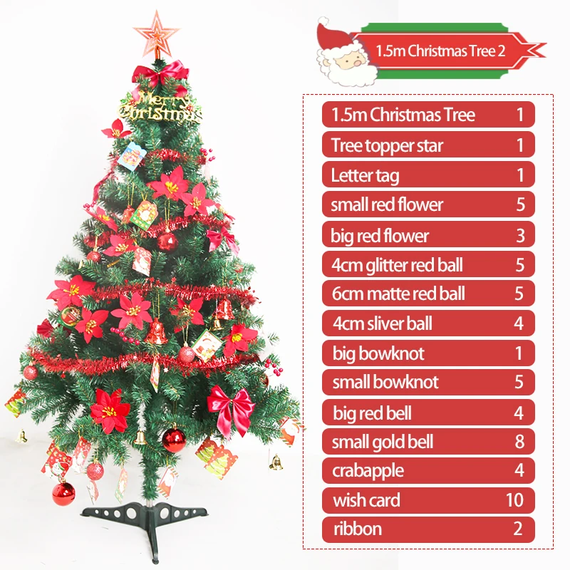 Christmas Trees Decoration Party Club Buy With Red Balls Artificial Christmas Tree Accept Customized