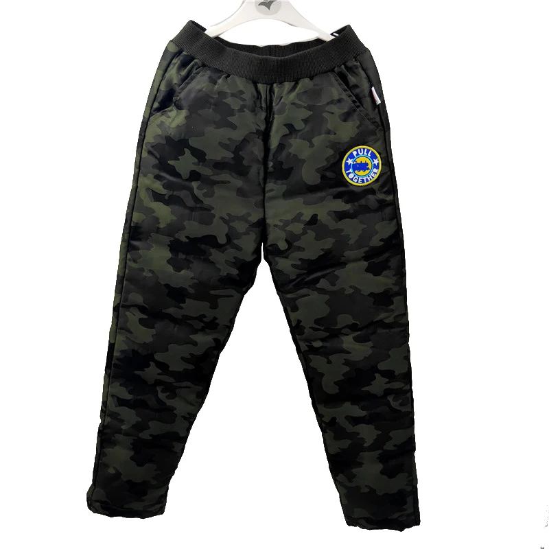 
Custom design kids winter down wadded trousers child down filled winter pants 