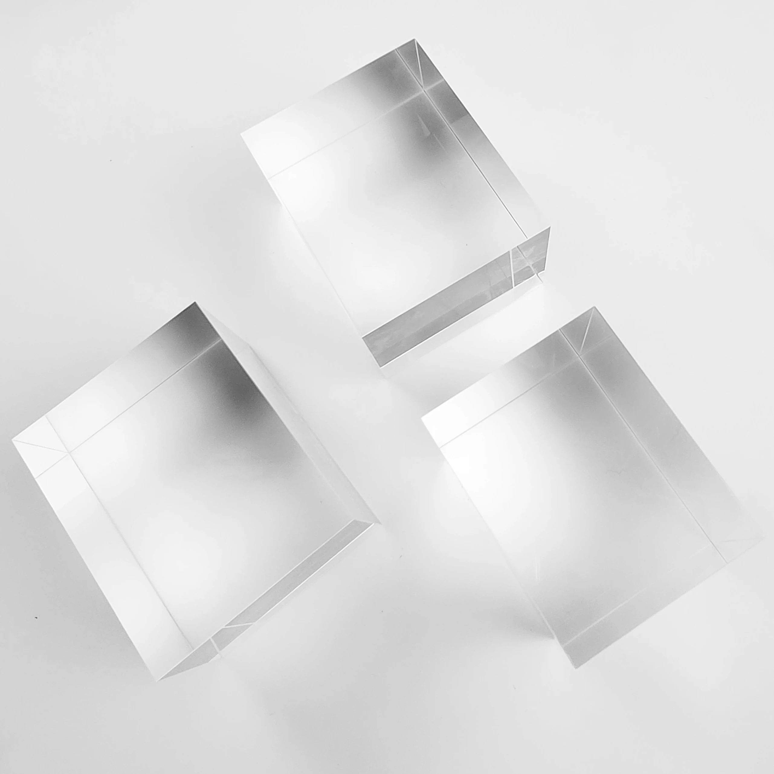 Wholesale Custom Transparent Crysta Acrylic Block Clear Acrylic Cube Block