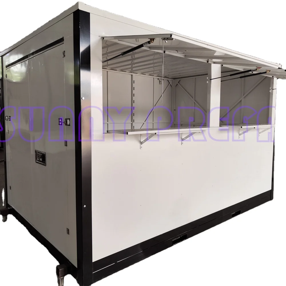 collapsable kiosk pod feet steel assemble mobile SHOP moving portable container storage self storage portable storage units