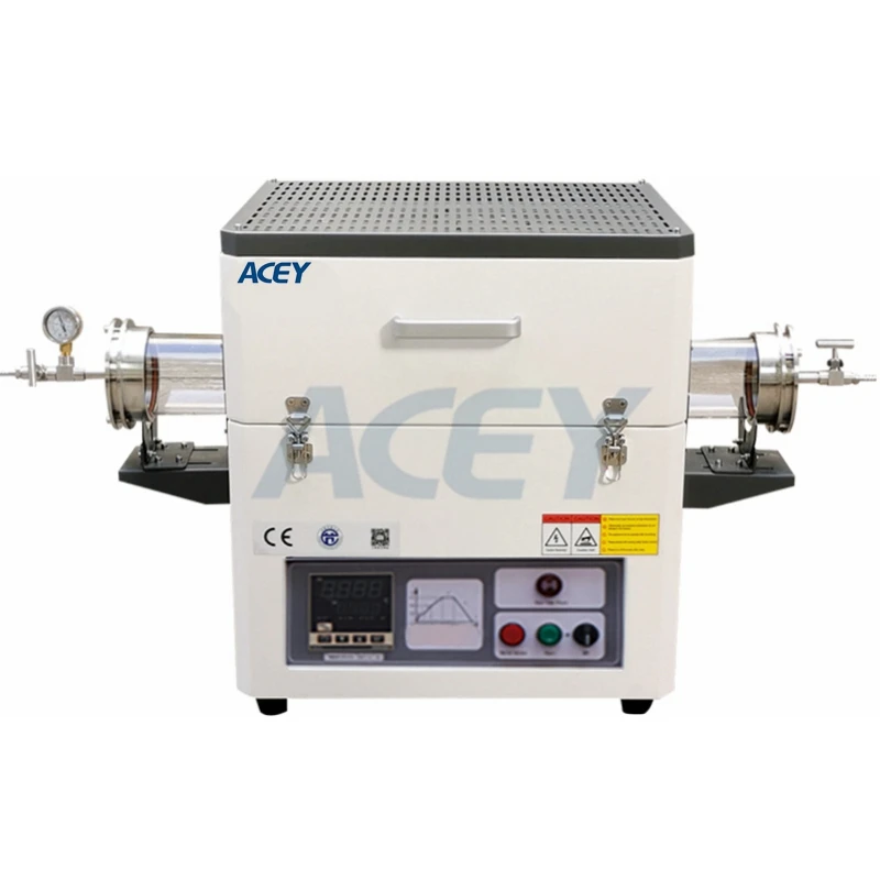 Lab Double Zone Cvd 1200c Dual Sintering Vertical Split Tube Furnace