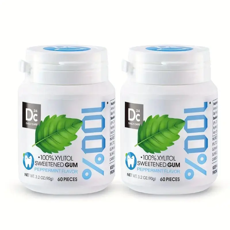 100% xylitol 90g one bottle DC24 chewing gum peppermint flavor sweet chewing gum