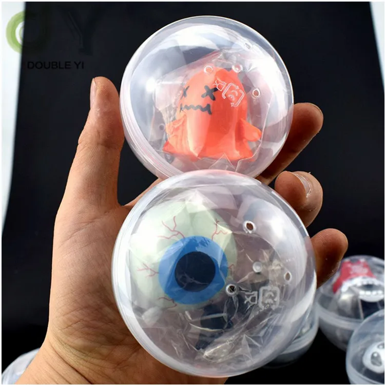 75mm Clockwork Halloween Walking Ghost Series Transparent Capsule Ball