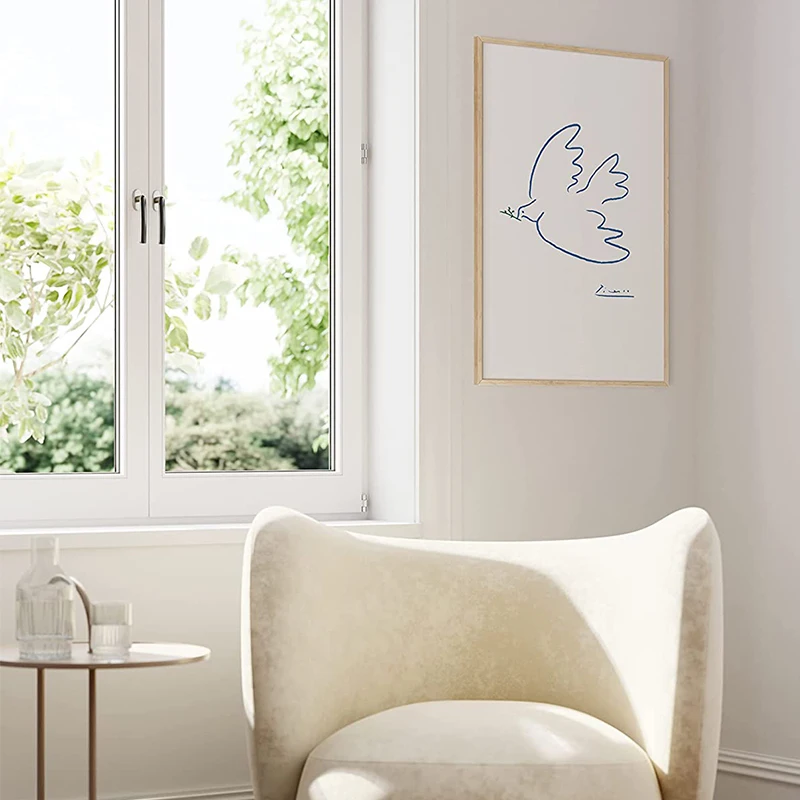 Painting Frames Oak White Poster Pictures Photo Frame for Decor Multi-size Custom Wholesale Wooden Simple Fashion Aibo Wood 100