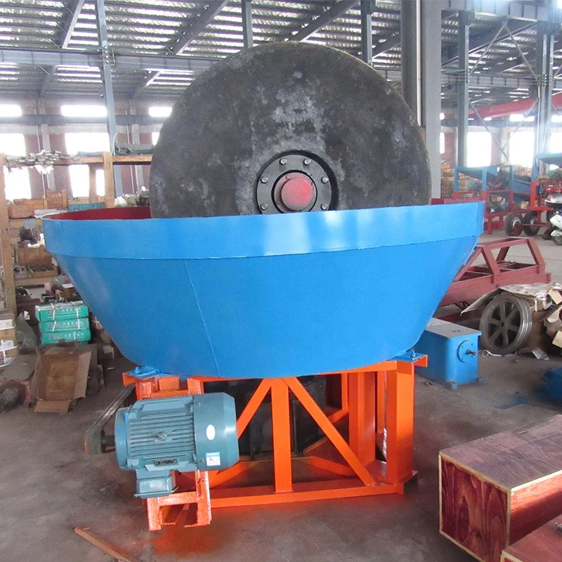 Low Price China Grinding Wet Pan Mill Equipment for Gold Wet Pan Mill Gold Milling Machine