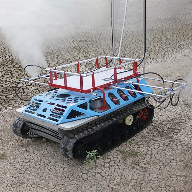 high efficiency 200L sprayer disinfection robot car vehicle autonomous remote control agriculture spraying machine