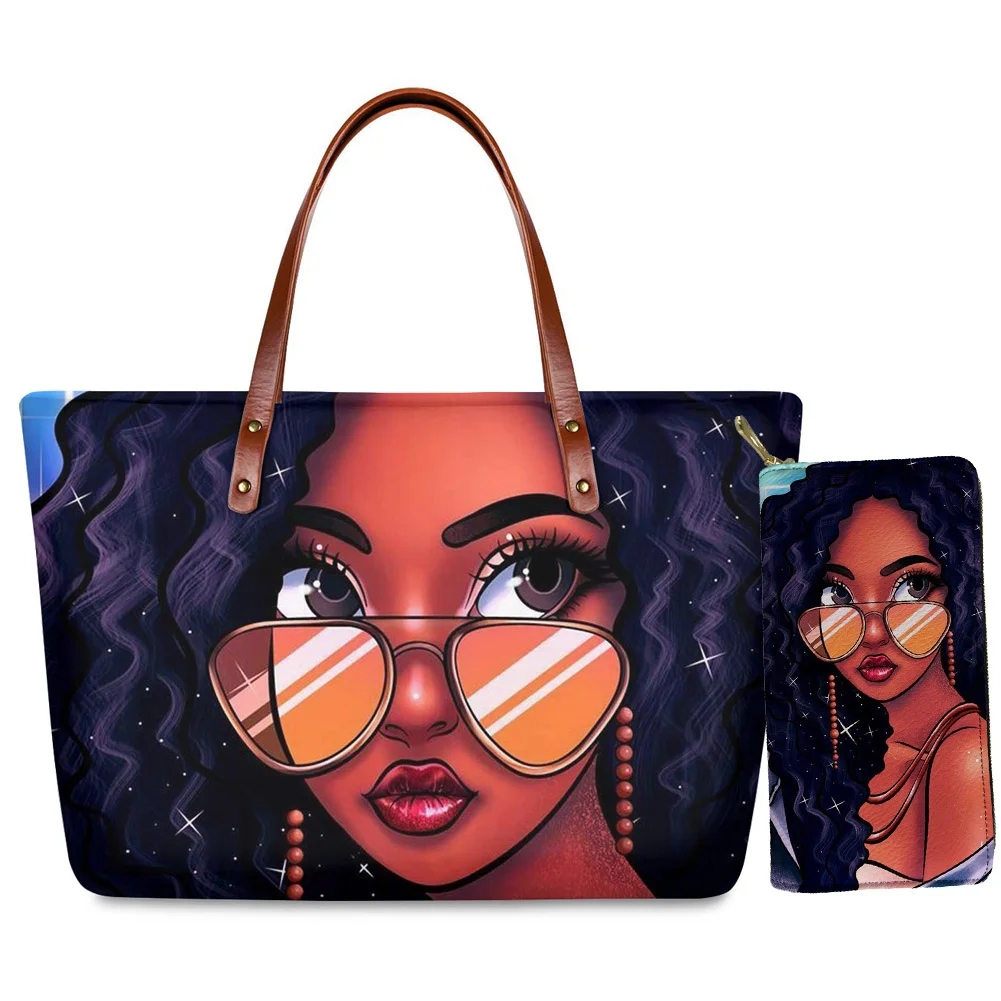 Wholesale Ethnic Style African Girls Pattern Purses And Handbags Women Luxury Shoe and Handbag Sets Well Designer Handbag Purse