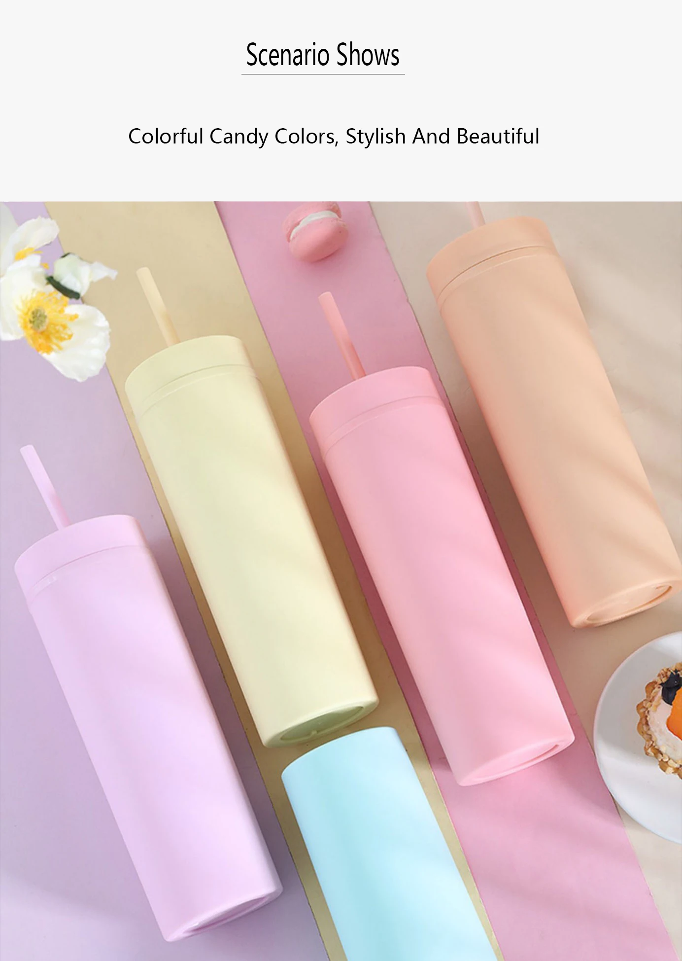 Transparent Glass Crystal Holding Russian Cup Set Shisha Hookah Acrylic Double Wall Pastel Tumbler Plastic