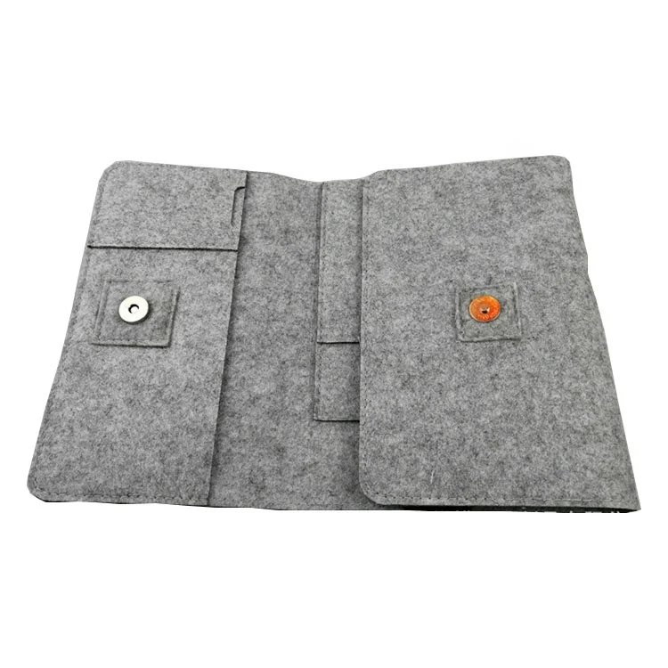 Multi functional Felt School Student Book Cover Felt Daily Travel Office Notebook Pad Cover Pencil Case