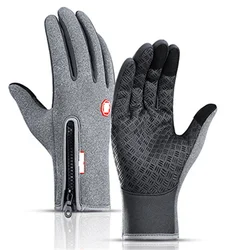 Winter Hot Sale Outdoor Warm Non-slip Plus Fleece Thickened Touch Screen Unisex Wholesale Skiing Cycling Gloves