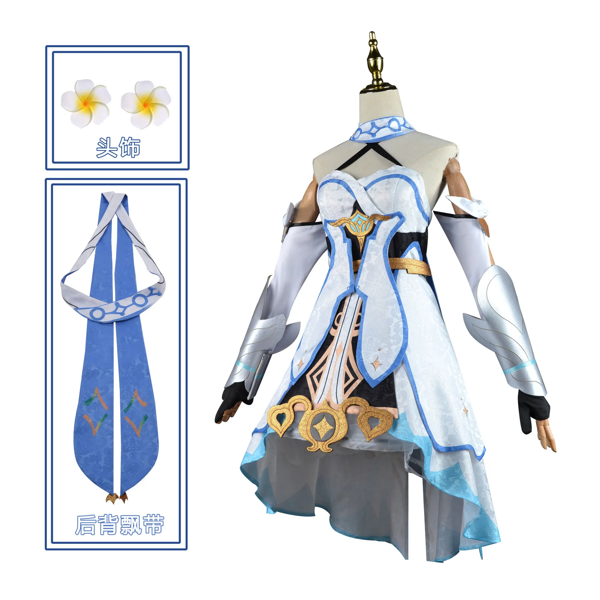 Anime Genshin Impact Cosplay Costume Game Clothes Genshin Dress Wig Full Set Outfits Party Costumes