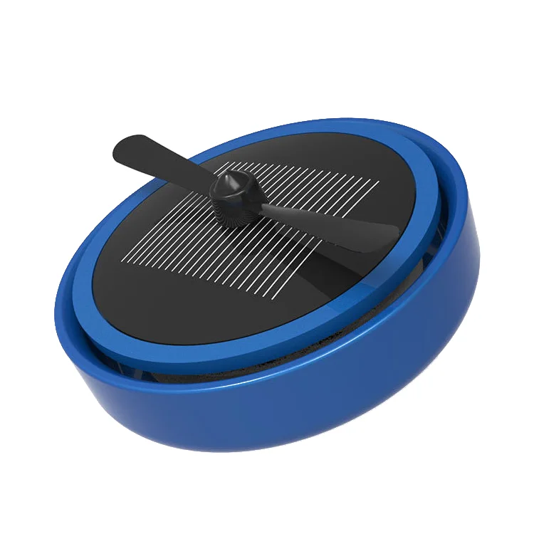 Eco-friendly Car Solar Air Freshener Purifier Aromatherapy Diffuser with fan blade