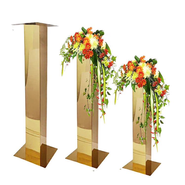 Wedding Gold Metal Centerpiece Flower Stand For Room Birthday Party Home Wedding Decor