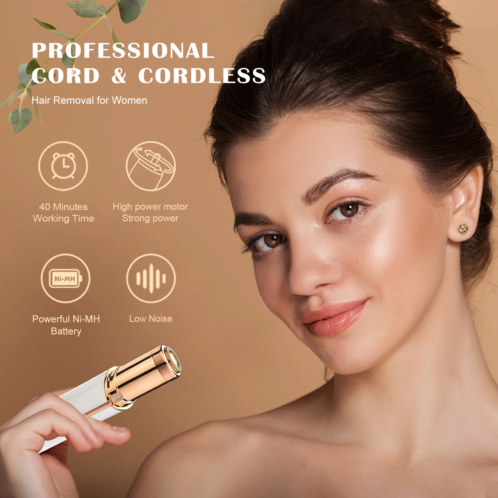 Hot selling lady lipstick shaver facial use portable mini lipstick hair remover lady shaver