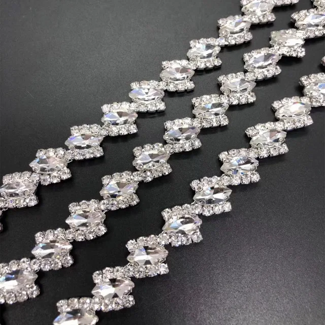 Crystal Beads Lace Trimming For Clothes,bags