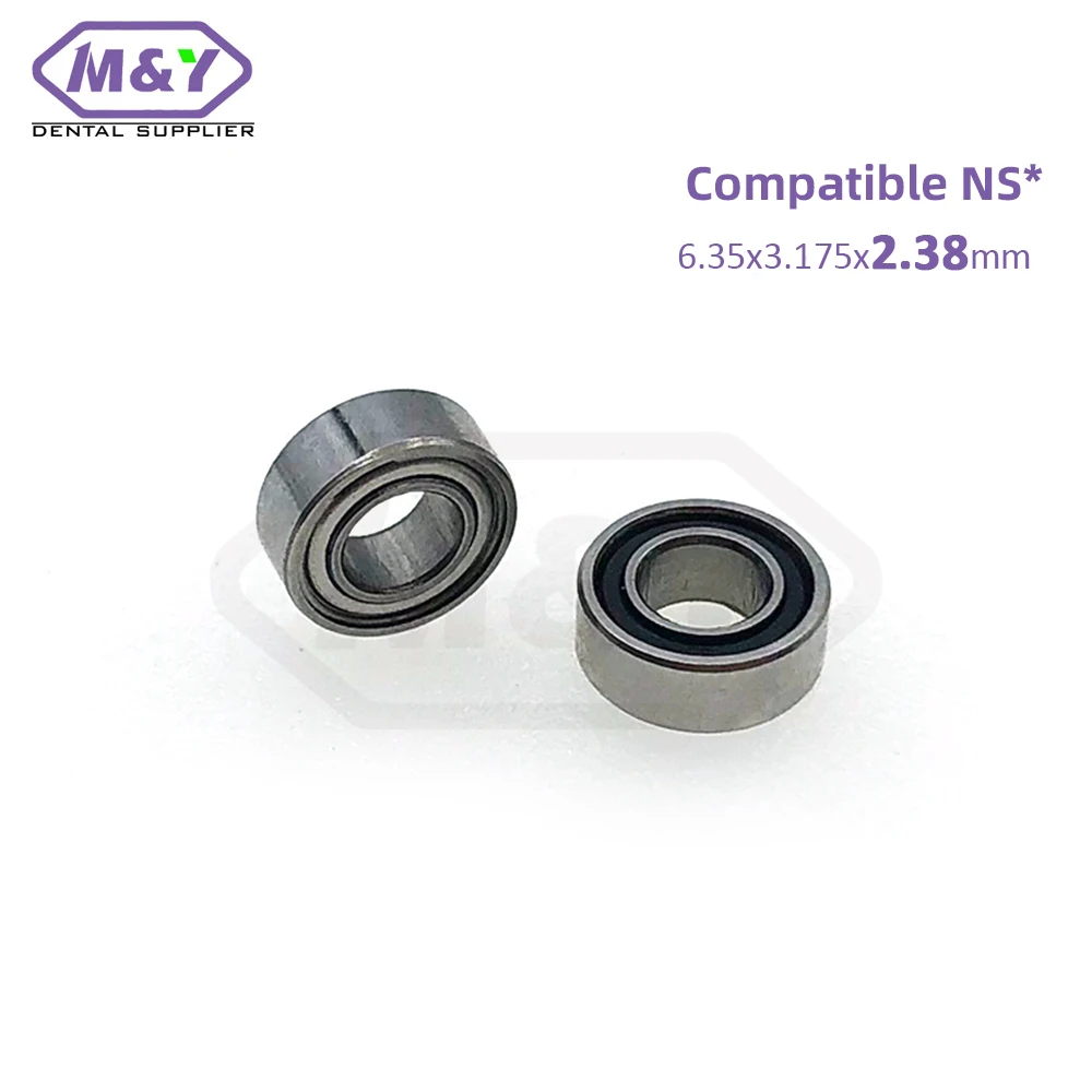 Dentistry Lab Bearing fit N*K 2.38mm High Speed Dental Handpiece Air Turbine Steel Ceramic Ball Rotors Motor Cartridge Bearings