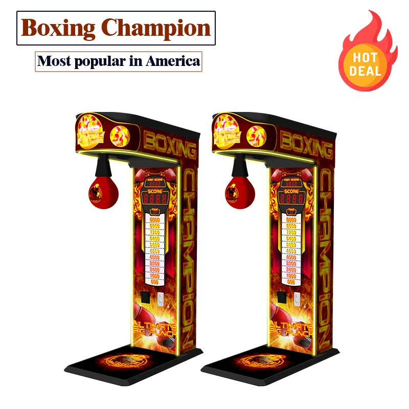 Hit Kick Boxing Machine Price Vending Arcade Machine Coin Operated Games Electronic Boxing Game Punch Machine For Sale