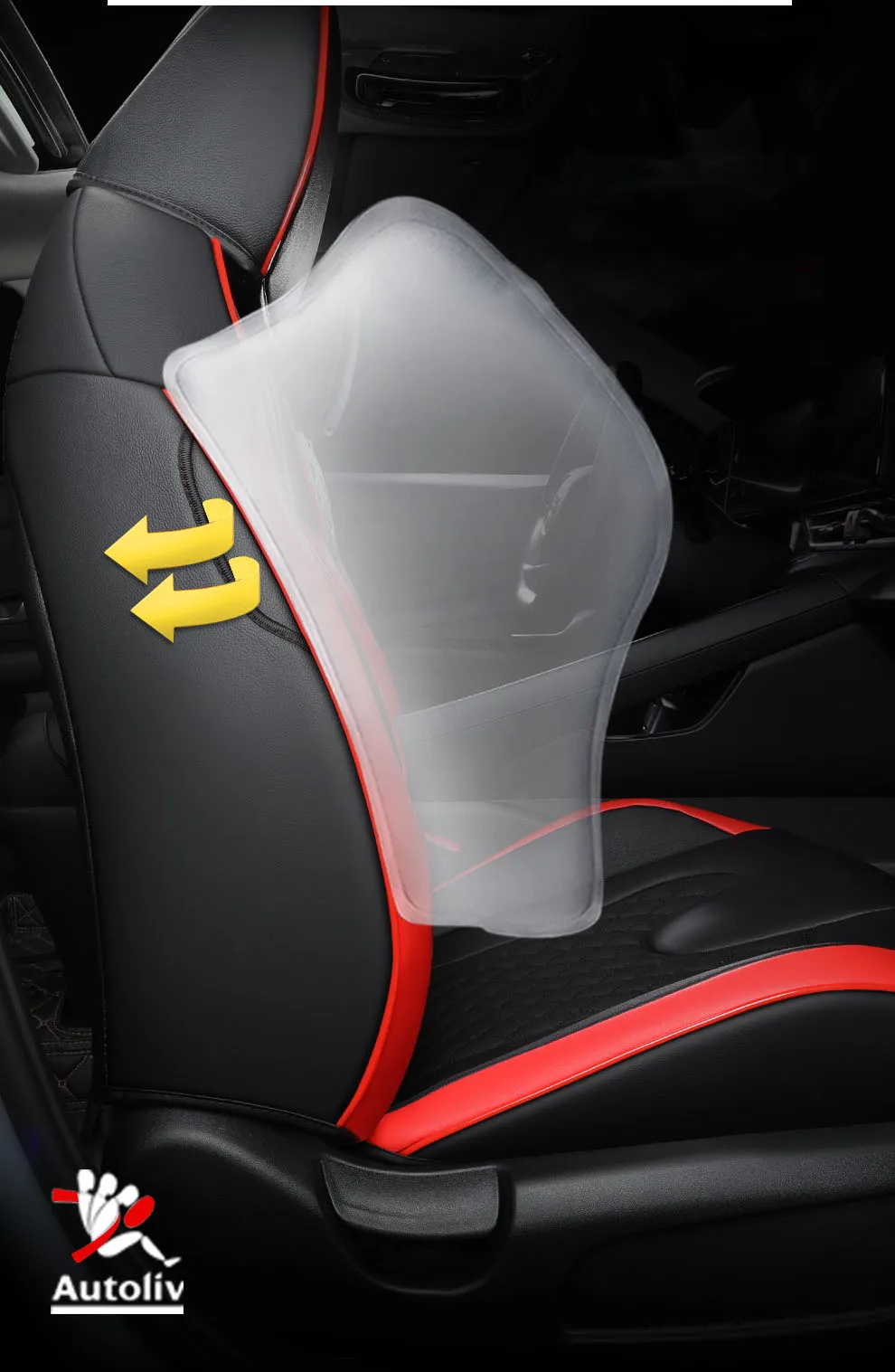 Sports Style  PU Leather Car Seat Covers Full Set Protector for Hyundai Elantra 2017-2024