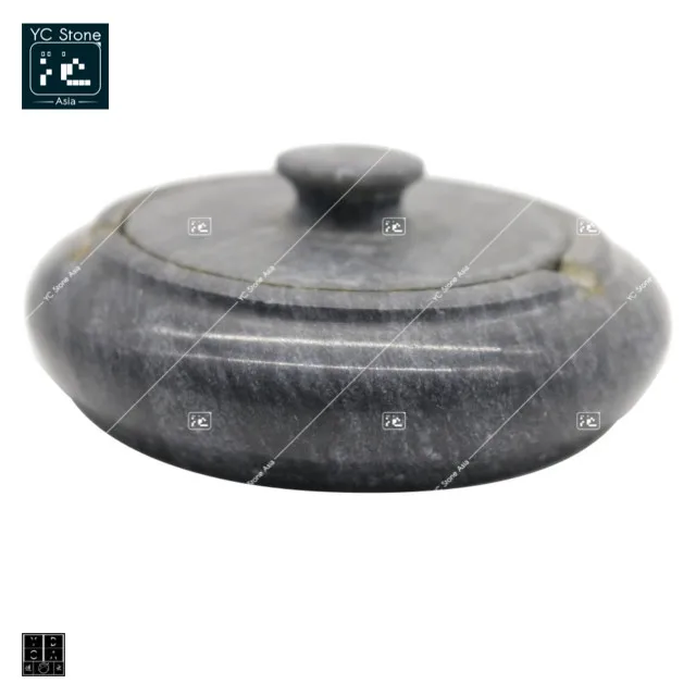 
YC STONE ASIA: Hot Sale Modern Black and White Splicing Ashtray, Natural Marble Decoration Square Shape Ashtray Holder 