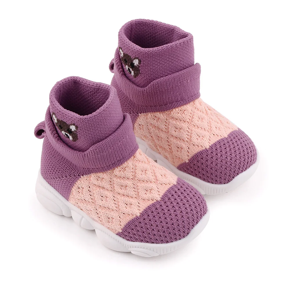 high quality stock baby shoes casual cartoon kids socks shoes