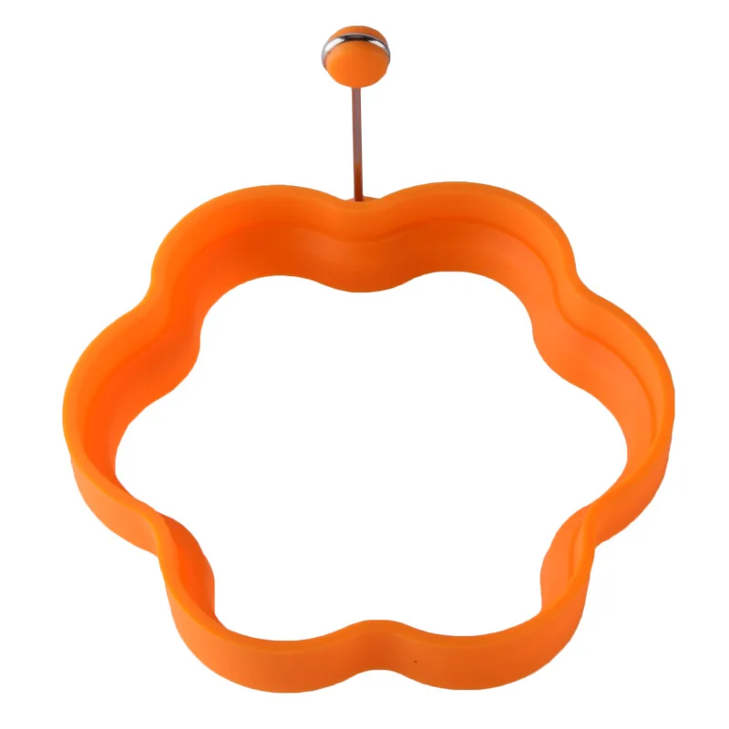 Omelette Handle Silicone Handle Fried Egg Mold Fried Egg Tool Fried Flower Shaped Poached Egg Model Modeling Heat Resistance