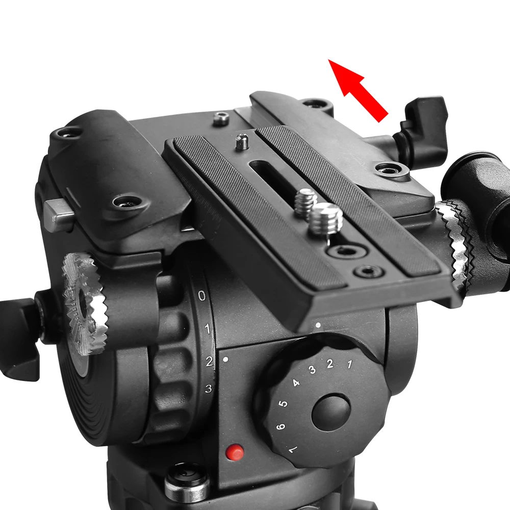 E-IMAGE GH10 Professional Photographic 75mm Bowl 10kg Payload Video Fluid Head