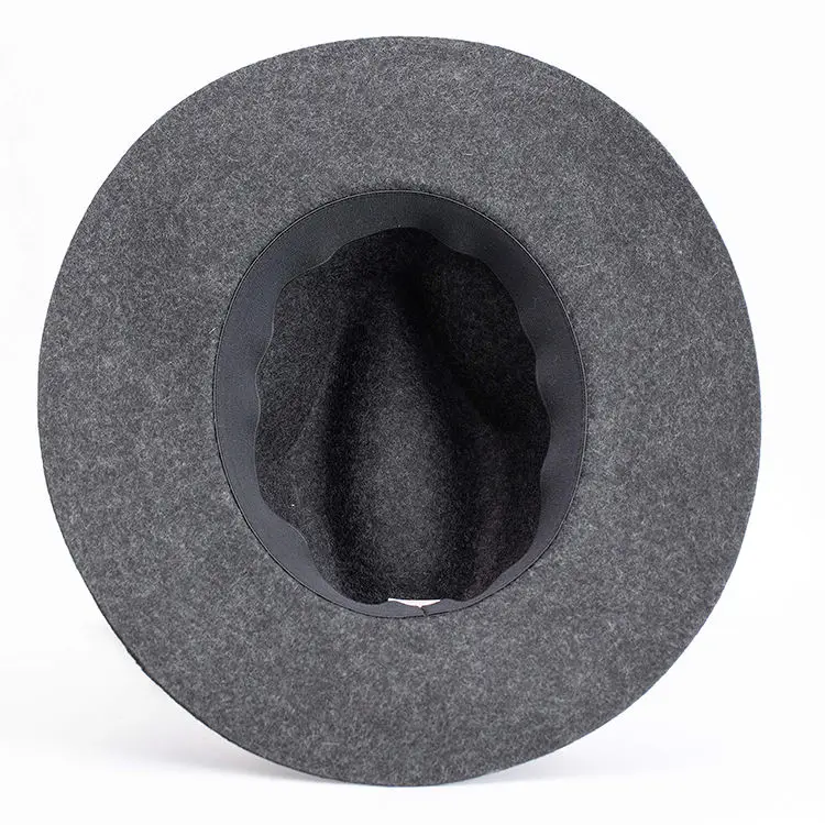 Wholesale Wide Brim Panama Hat Men Belt Buckle Felt Hat For Adult Custom Man Fedora Hats