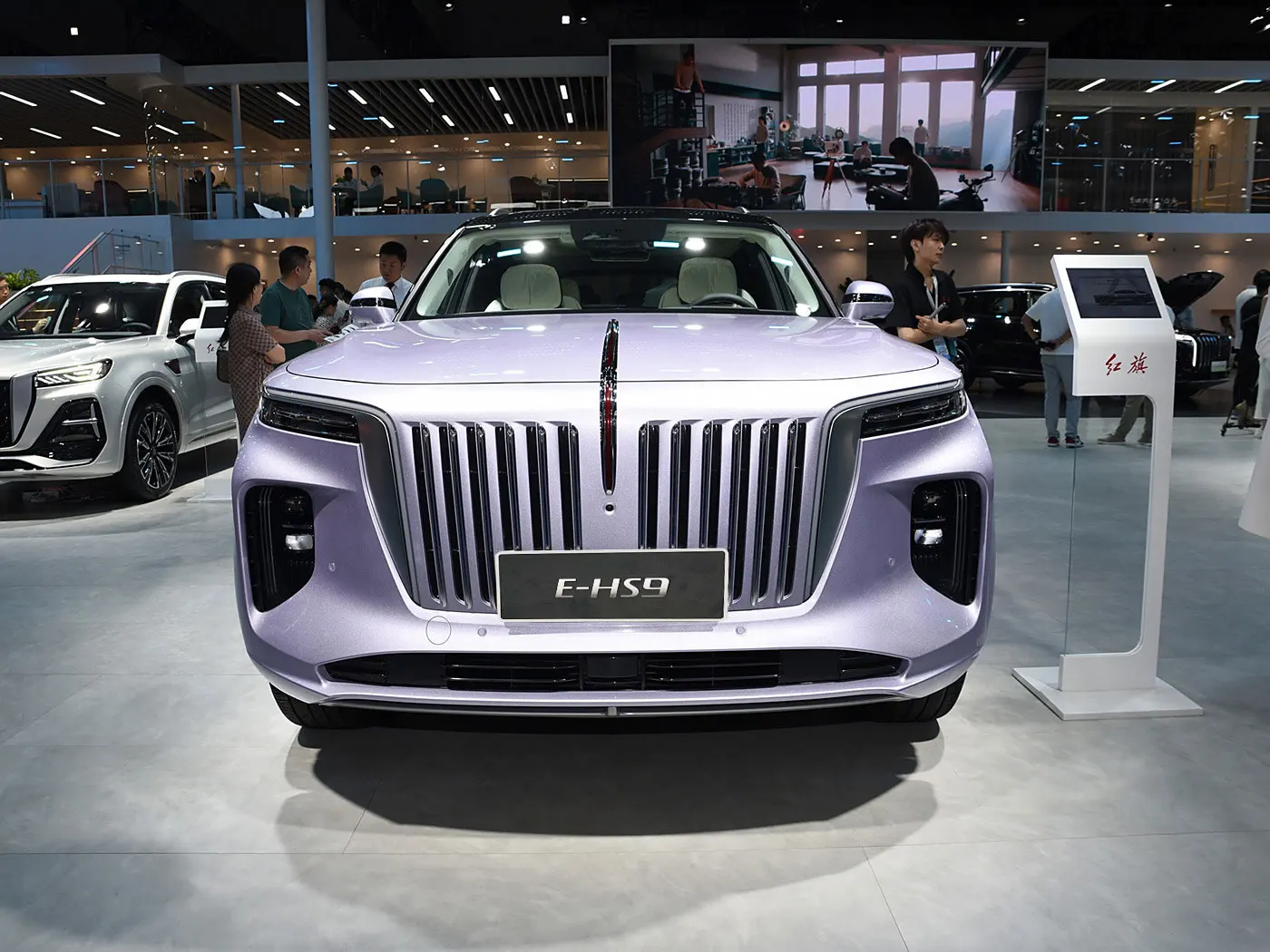 7-местные кожаные сиденья автоматическая коробка передач двухприводный двигатель литиевая батарея R19 многофункциональный E-HS9 AWD Hongqi