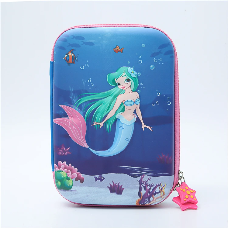 22X15CM Big Capacity Cute Pencil Bag Kids Portable Storage Eva Pencil Case Stationery Box