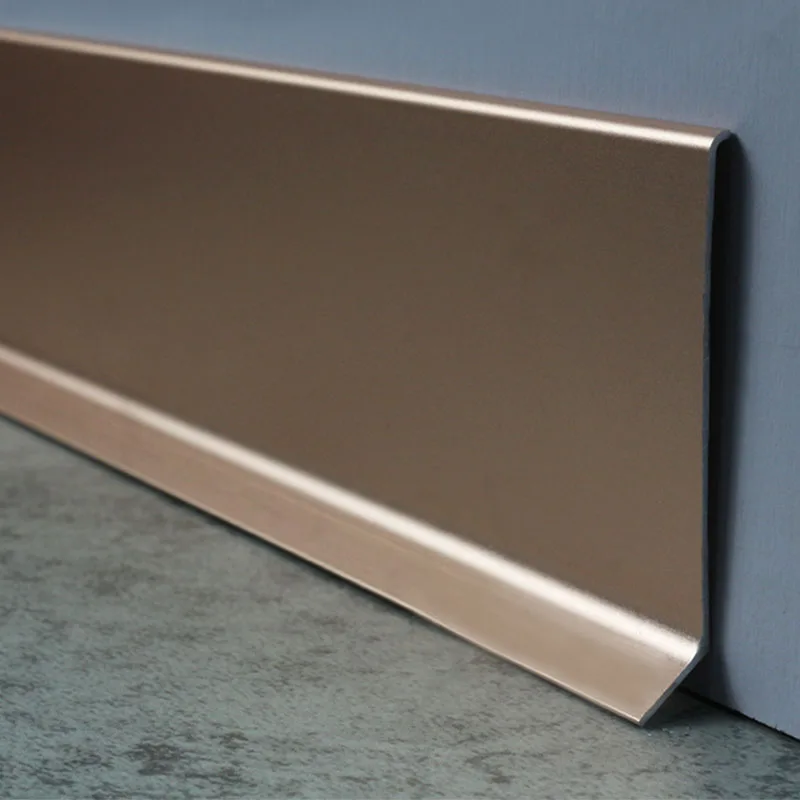 China Manufacturer Custom Skirting Baseboard Aluminum Skirting Board with Led Light