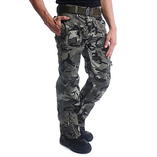 
Wholesale High Quality Cotton Casual Full Length Trousers Tactical Military Cargo Pants for Men 