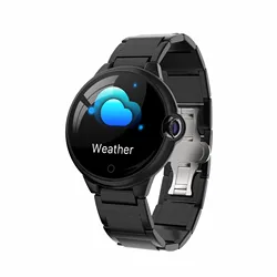 2019 Business Man Hyperbolic Mirror Smart Watch 2.5D Touch Screen Fitness Tracker Heart Rate Monitor Activity for IOS Android