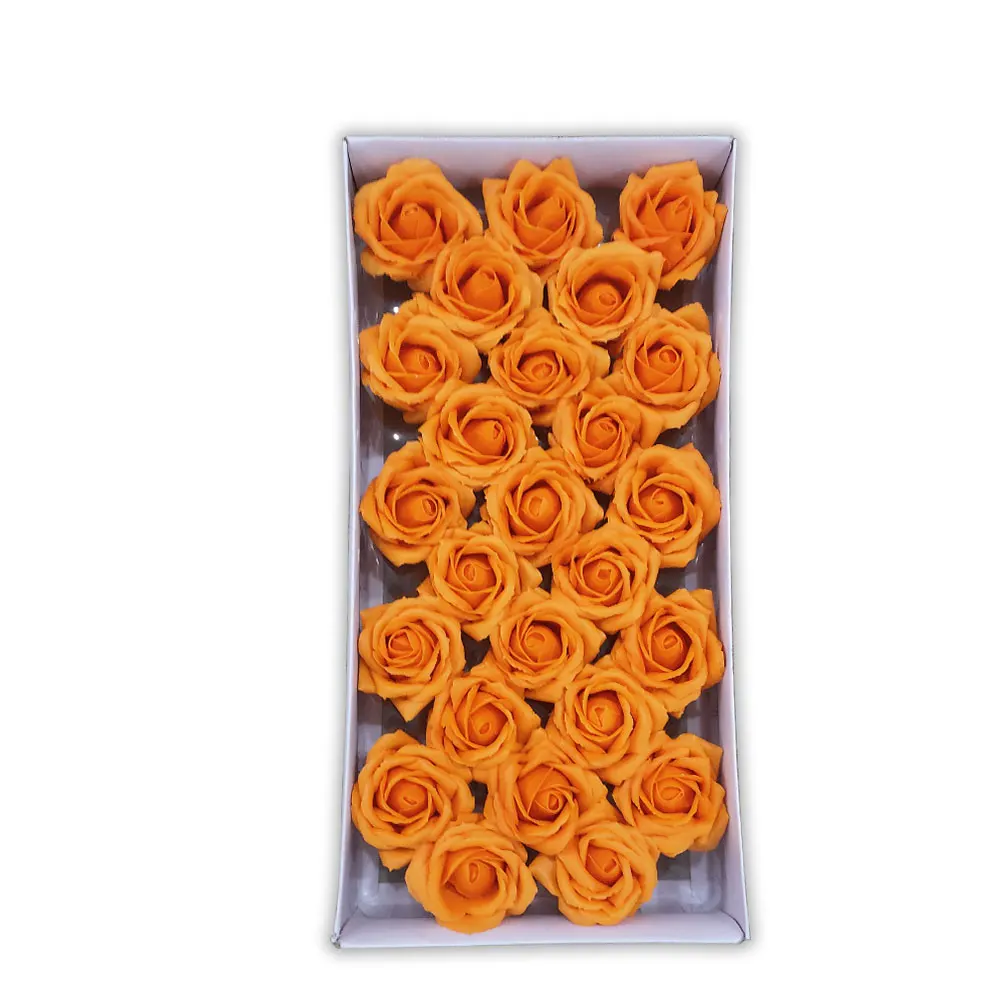 25Pcs/Box Romantic Wedding Party Gift Handmade Petals Decor  Big Size Bath Soap Roses Box Flower