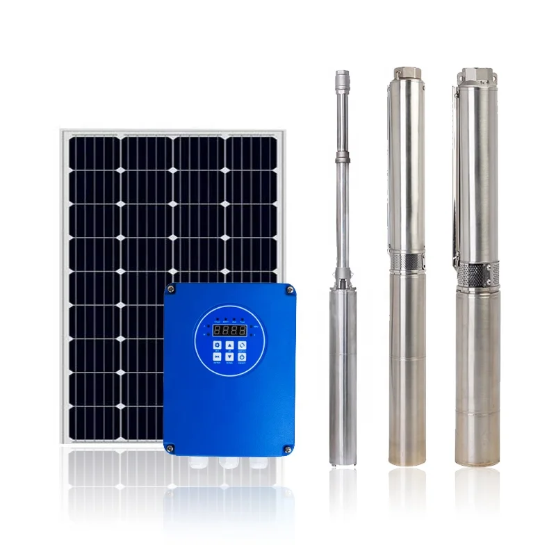 200m high head 2hp 1.5kw solar dc submersible pump solar borehole pump solar deep well pump
