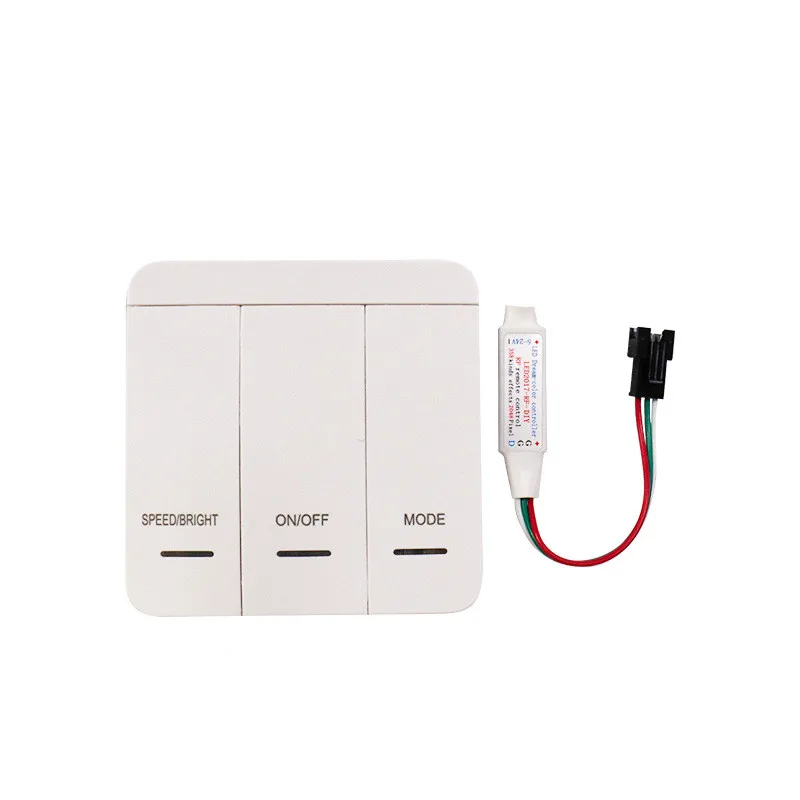 DC12-24V Wireless Flowing Water Led Controller Panel  for Single White 2835 Running Chasing Strip Light and Power Supply