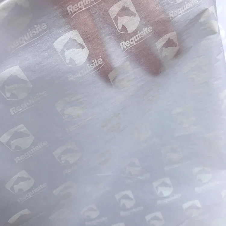 
Custom logo printed printed 17/22gsm wrapping tissue paper for clothes 