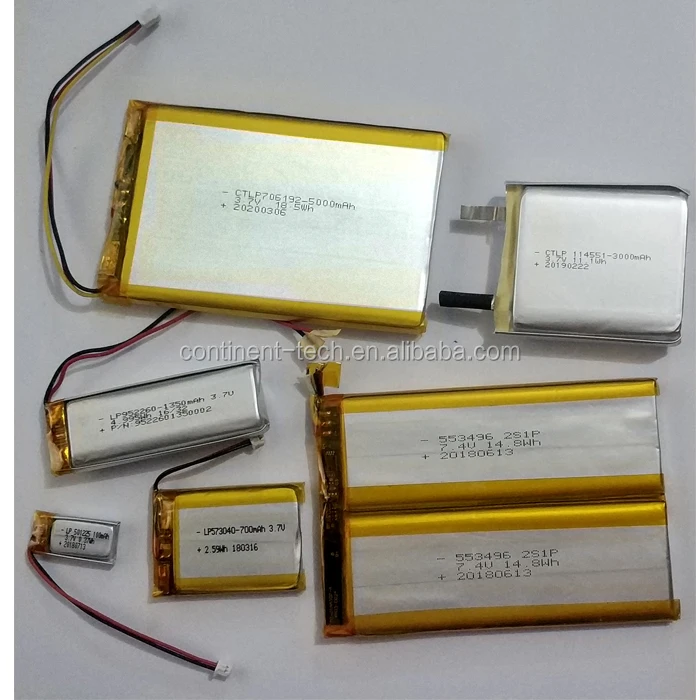 3.7V 150mAh Li Polymer Battery 402025 150 mAh Small Flat Thin Lipo Bateria for Headset, LED Lighting, Electronics