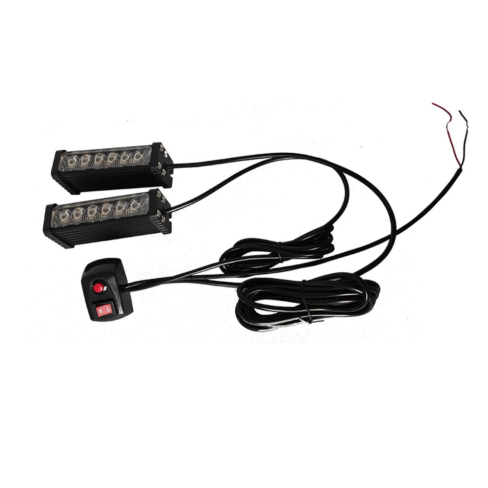 Strobe Warning Led Grille Light High intensity Emergency Dash Deck LED Strobe Lights Surface Mount Grille LED Warning Lighthead