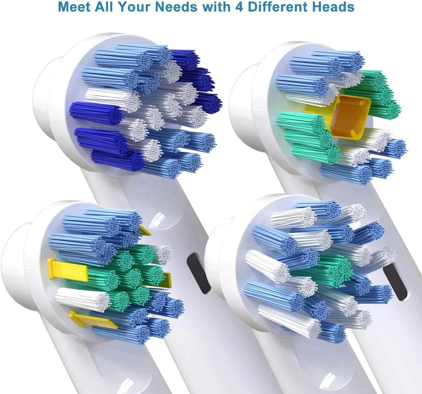 Toocare Hot-Sale 16 Pcs Toothbrush Replacement Heads for Oral B Brush Head Toothbrush