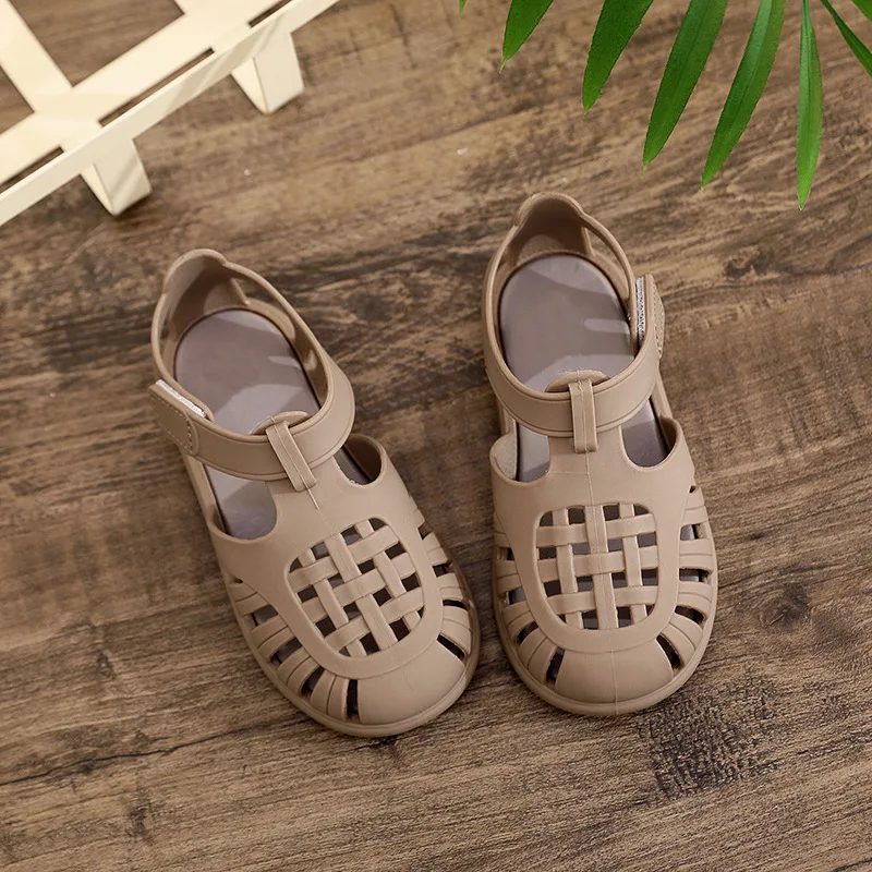 2024 new sandals for summer kid boys girls cute beach children jelly sandals sandals non-slip safe rubber baby kids jelly shoes