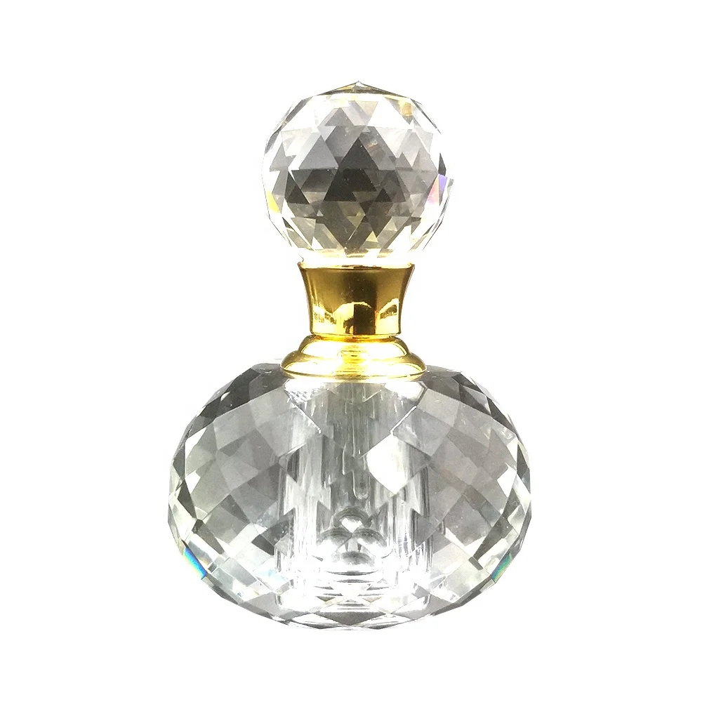 New Design K9 Crystal Bottle For Perfume Wholesale Dubai Bottle Glass Empty Perfume Bottle Crystal For Souvenir Gift PCB-03