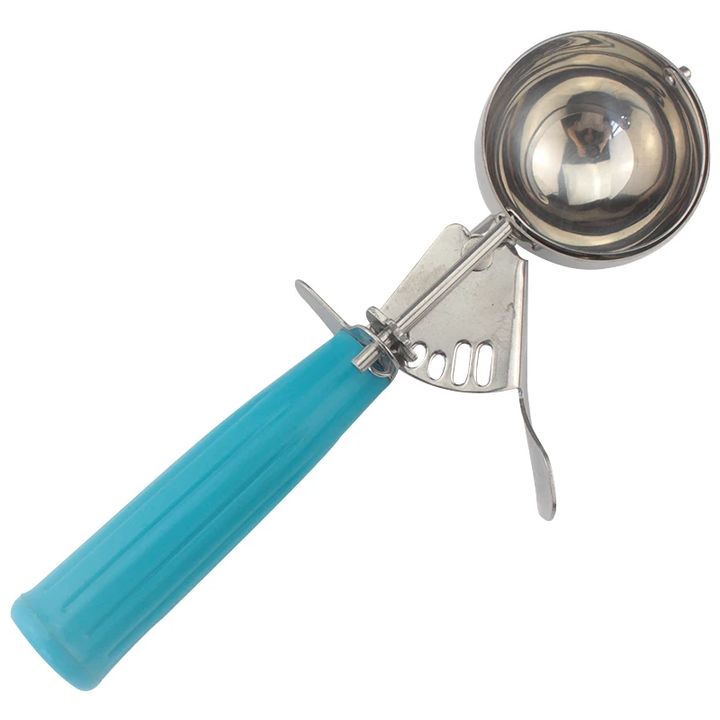 3 PCS 18/8 Stainless Steel Ice Cream Scoop Trigger Include Large-Medium-Small Size