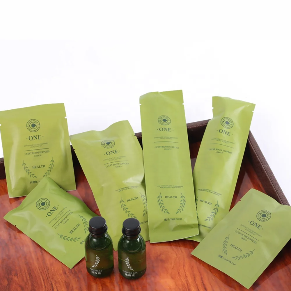 Hotel Supplies Eco Friendly Amenities Dental Hygiene Kit Spa Bathroom Disposable Airbnb Hotel Amenities Toiletries Set