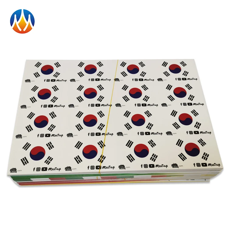 Promotion Paper Self Adhesive Custom Label Decorative Sticker Flag Die Cut Stickers