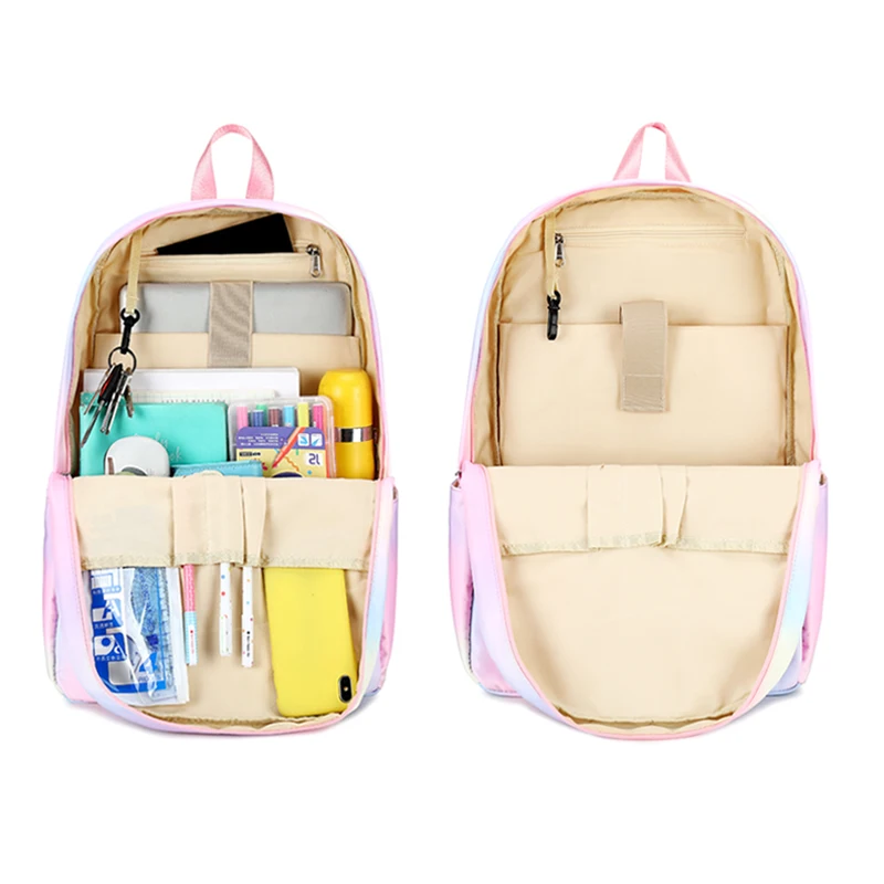 New design pink mochila infantil kids children school backpack bags for girls