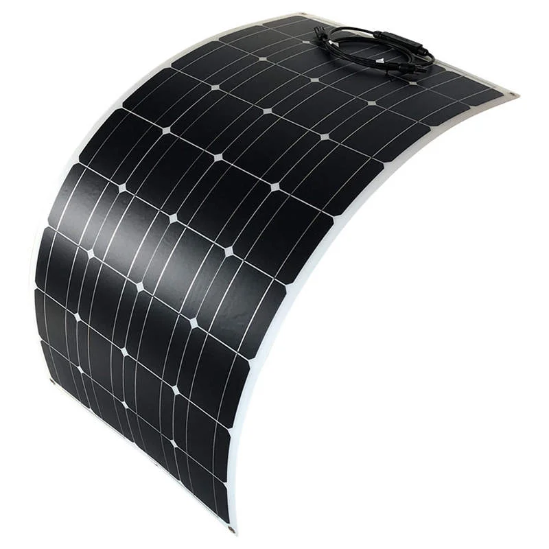 Renewable solar flexible single crystal solar photovoltaic panels solar system components